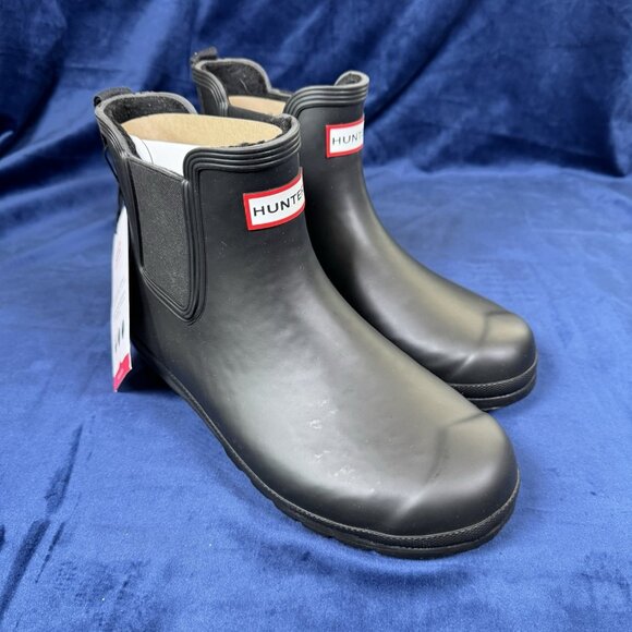 Hunter Ladies' Size 11, Original Insulated Chelsea Rain Boot, Black, 0733 - Picture 1 of 6
